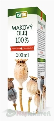 Virde Makový olej 100% 200 ml Virde www.bohre.sk