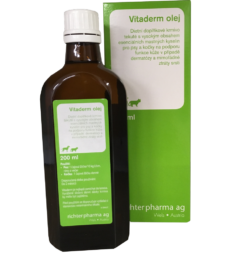 Vitaderm olej na podporu funkcií kože a srsti pre psy a mačky 200ml RICHTER FARMA AG www.bohre.sk