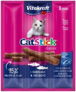 Vitakraft Cat Stick mini treska 3 x 6 g VITAKRAFT www.bohre.sk