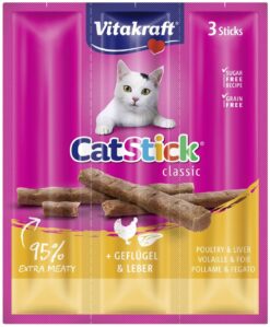 Vitakraft Cat pochoutka Stick mini poultry liver 3 ks VITAKRAFT www.bohre.sk