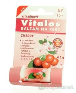 Vitalos Balzám na pery vitamínový UV+15 Cherry 4,5 g Vitalos s.r.o. www.bohre.sk