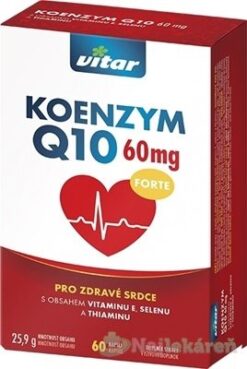 Vitar KOENZYM Q10 FORTE 60 mg 60 kapsúl Vitar www.bohre.sk