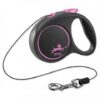Vodítko Flexi Black Design M lanko 5 m ružové (do 20 kg) FLEXI www.bohre.sk