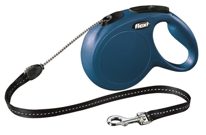 Vodítko Flexi Classic NEW lanko M 8 m modré (do 20 kg) FLEXI www.bohre.sk