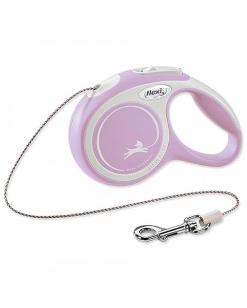 Vodítko Flexi New Comfort S páska 5 m svetloružové (do 15 kg) FLEXI www.bohre.sk