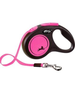 Vodítko Flexi New Neon M páska 5 m ružové (do 25 kg) FLEXI www.bohre.sk