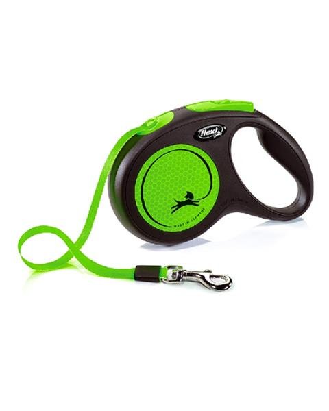 Vodítko Flexi New Neon S páska 5 m zelené (do 15 kg) FLEXI www.bohre.sk