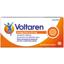 Voltaren Actigo Extra 25 mg tbl.obd.20 x 25 mg Voltaren www.bohre.sk