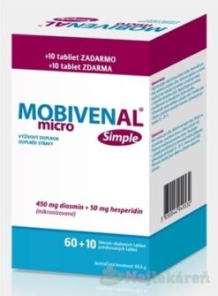 Vulm Mobivenal Micro Simple 60+10 tabliet Bausch & Lomb www.bohre.sk