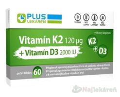 Vulm Plus Lekáreň Vitamín K2 120 μg +Vitamín D3 2000 IU 60 tabliet Plus lekáreň www.bohre.sk