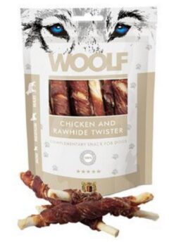 WOOLF chicken and rawhide twister 100 g Woolf www.bohre.sk