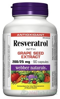 Webber Naturals Resveratrol 90 cps Webber Naturals www.bohre.sk