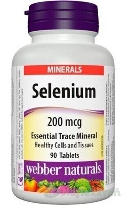 Webber Naturals Selén 200 mcg 90tbl Webber Naturals www.bohre.sk