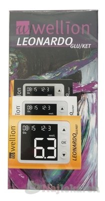 Wellion LEONARDO GLU/KET PLUS Glukomer mmol, 1set Wellion www.bohre.sk