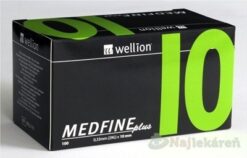 Wellion MEDFINE plus Penneedles 10 mm ihla na aplikáciu inzulínu pomocou pera 100 ks + nádoba na použité ihly, 1x1 set Wellion www.bohre.sk