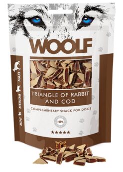 Woolf Dog Rabbit and Cod Triangle 100 g Woolf www.bohre.sk