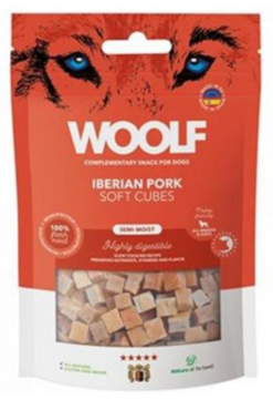 Woolf Dog Soft Cubes Iberské bravčové, maškrta pre psy 100g Woolf www.bohre.sk