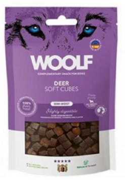 Woolf Dog Soft Cubes jeleň, maškrta pre psy 100g Woolf www.bohre.sk