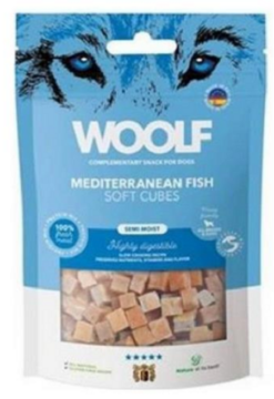 Woolf Dog Soft Cubes stredomorské ryby, maškrta pre psy 100g Woolf www.bohre.sk