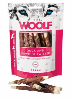 Woolf Duck & Rawhide twister 100 g Woolf www.bohre.sk