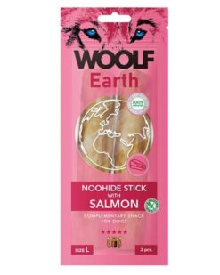 Woolf Earth Noohide Sticks with Salmon L 85 g Woolf www.bohre.sk