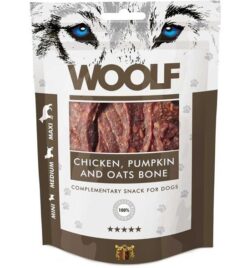 Woolf large chicken, pumpkin, oats bone 100 g Woolf www.bohre.sk