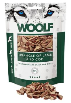 Woolf pochoutka Lamb and Cod Triangle 100 g Woolf www.bohre.sk