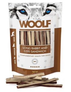 Woolf soft Rabbit & Pollock sandwich Long 100 g Woolf www.bohre.sk