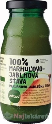 Zdravo 100% MARHUĽOVO-JABLKOVÁ ŠŤAVA  200 ml Zdravo organic www.bohre.sk