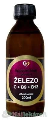 Zdravý svet Lipozomálne prírodné Železo 200 ml Bio Racio Dia www.bohre.sk