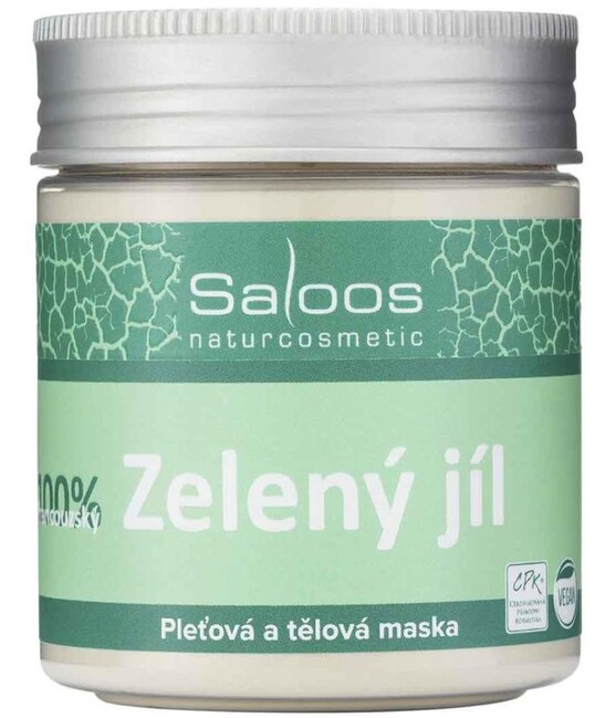 Zelený íl - pleťová maska Saloos Naturcosmetic www.bohre.sk