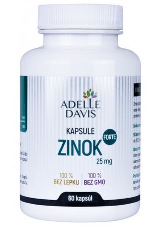 Zinok forte Adelle Davis - 25mg - 60cps Adelle Davis s.r.o. www.bohre.sk