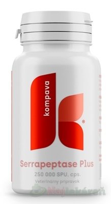 kompava Serrapeptase Plus 250 000 SPU (pre zvieratá) 90 kapsúl Kompava www.bohre.sk