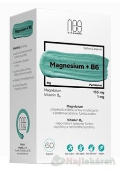 nesVITAMINS Magnesium 165 mg + B6 1 mg 60 ks Nes group, s. r. o. www.bohre.sk