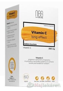 nesVITAMINS Vitamin C 250 mg long effect 60 ks Nes group, s. r. o. www.bohre.sk