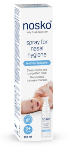 nosko sprej na nosovú hygienu izotonická morská voda 100 ml NOSKO www.bohre.sk